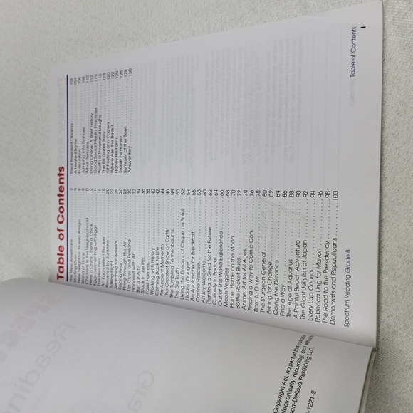 3/$10 Spectrum Reading Grade 8, Textbook - Picture 7 of 13